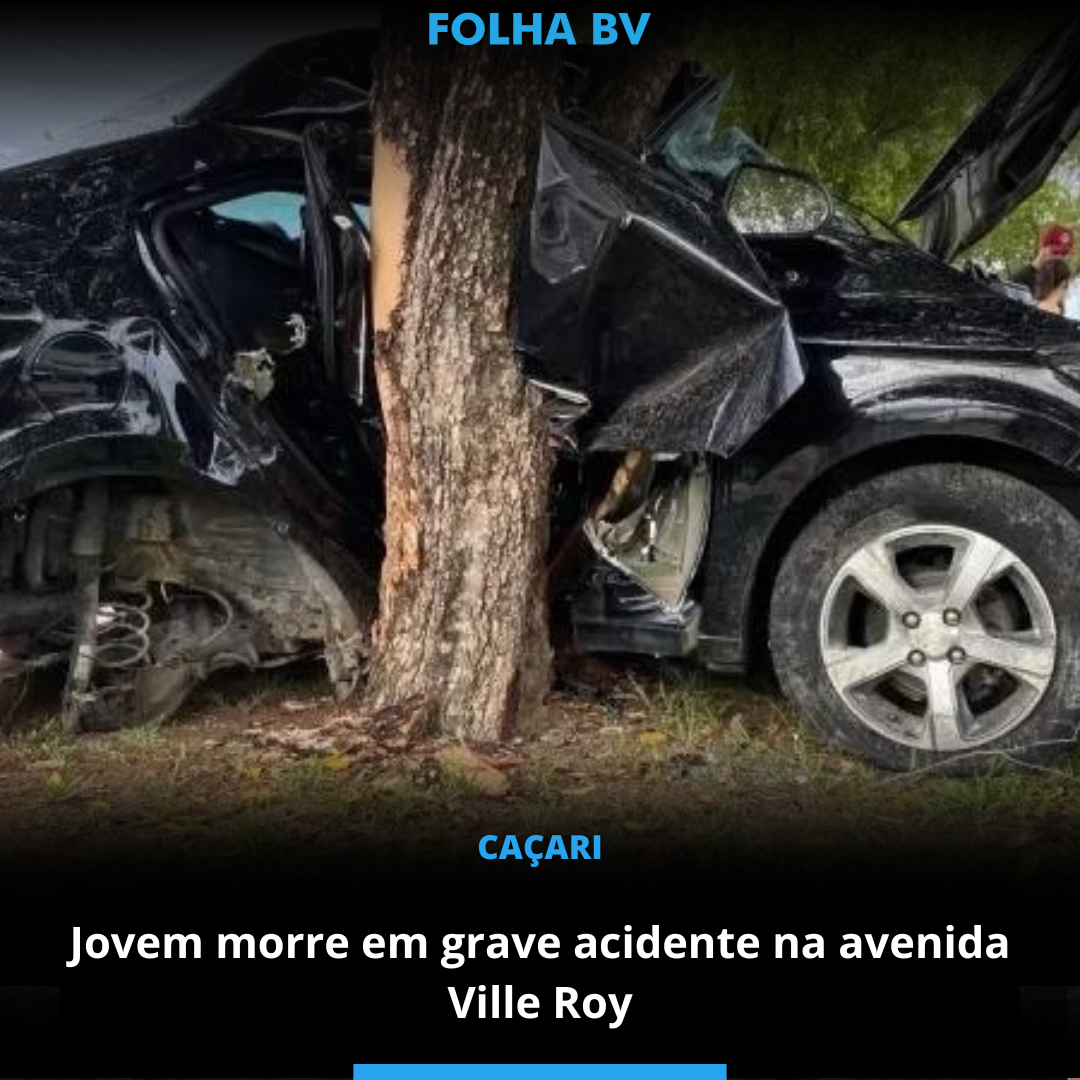 Jovem morre em grave acidente na avenida Ville Roy