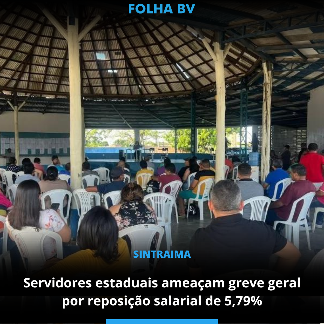 Servidores estaduais ameaçam greve geral por reposição salarial de 5,79%
