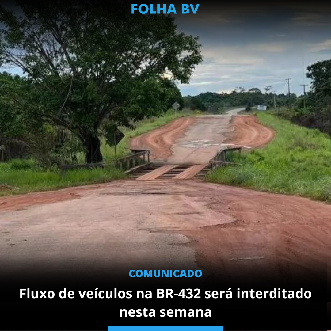 Fluxo de veículos na BR-432 será interditado nesta semana