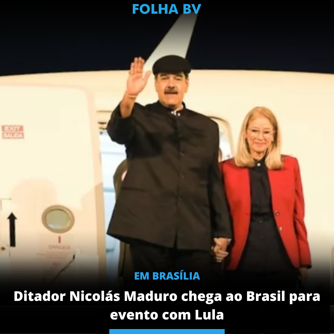 Ditador Nicolás Maduro chega ao Brasil para evento com Lula