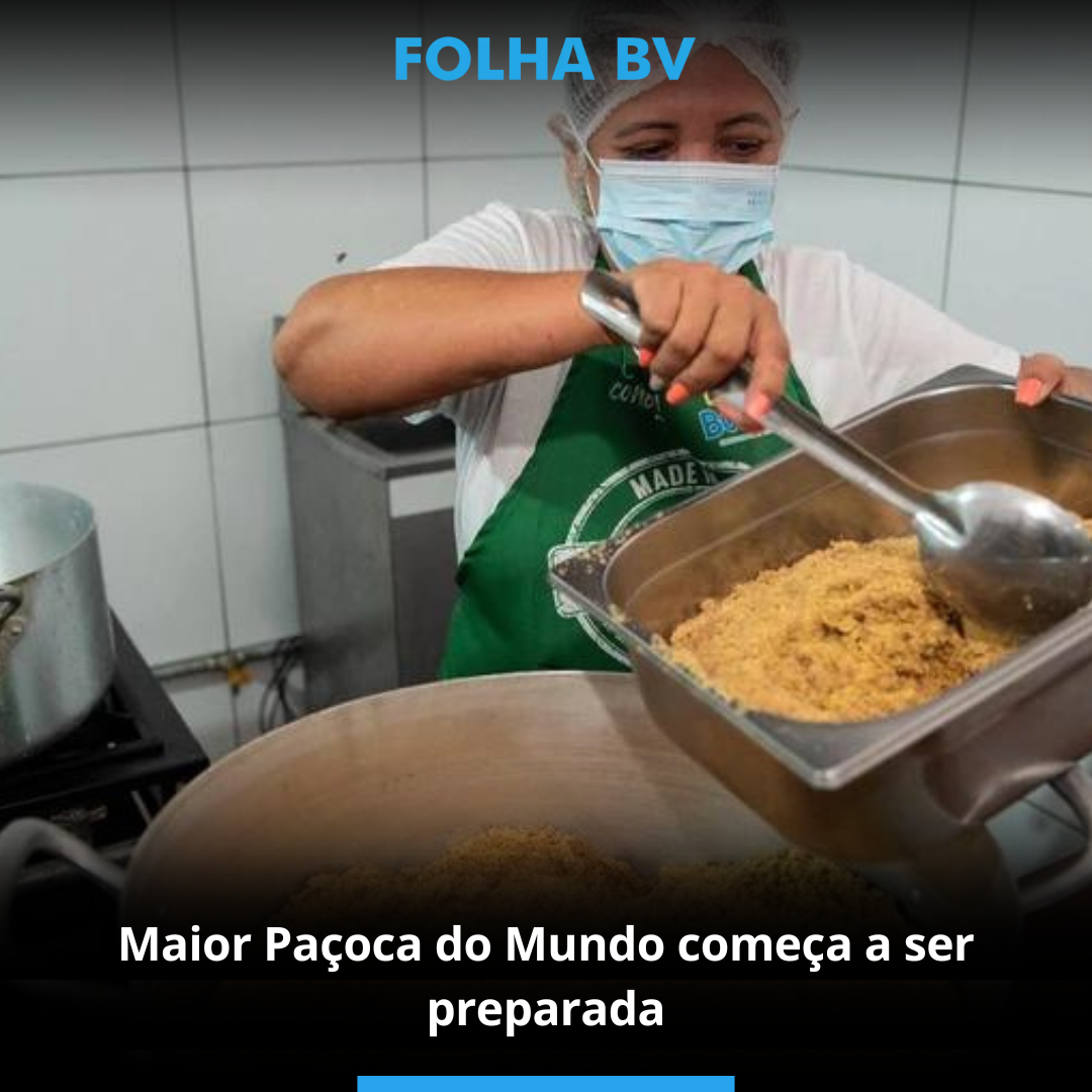Maior Paçoca do Mundo começa a ser preparada