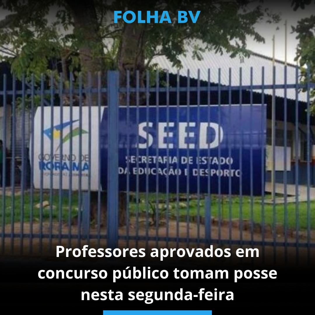 Professores aprovados em concurso público tomam posse nesta segunda-feira