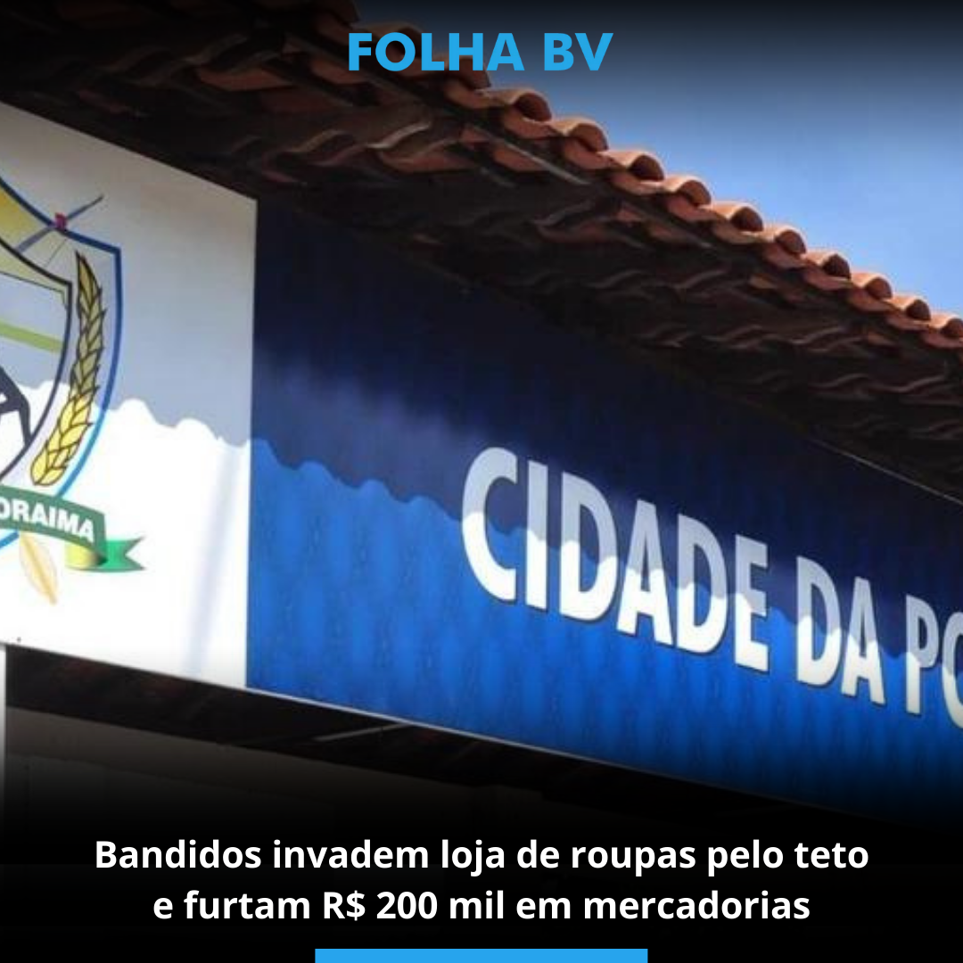 Bandidos invadem loja de roupas pelo teto e furtam R$ 200 mil em mercadorias