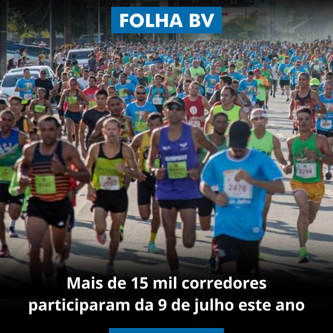 Mais de 15 mil corredores participaram da 9 de julho este ano