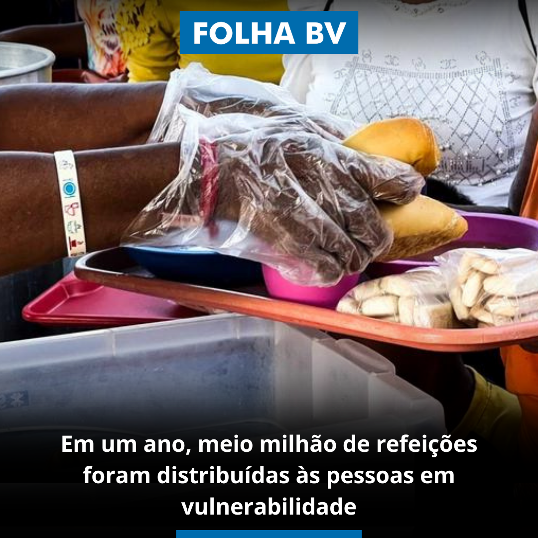 Em um ano, meio milhão de refeições foram distribuídas às pessoas em vulnerabilidade