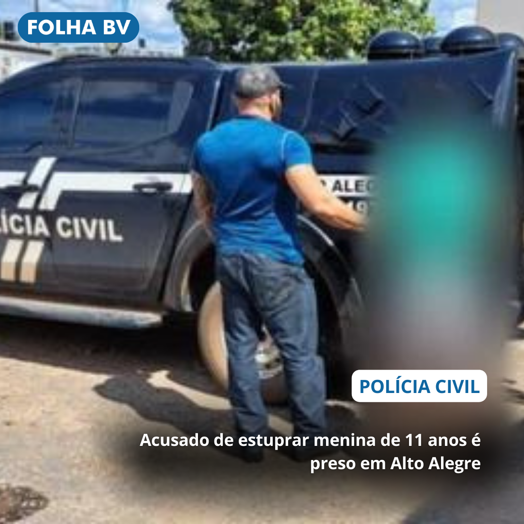 Acusado de estuprar menina de 11 anos é preso em Alto Alegre