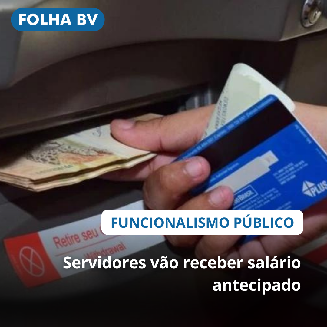 Servidores vão receber salário antecipado