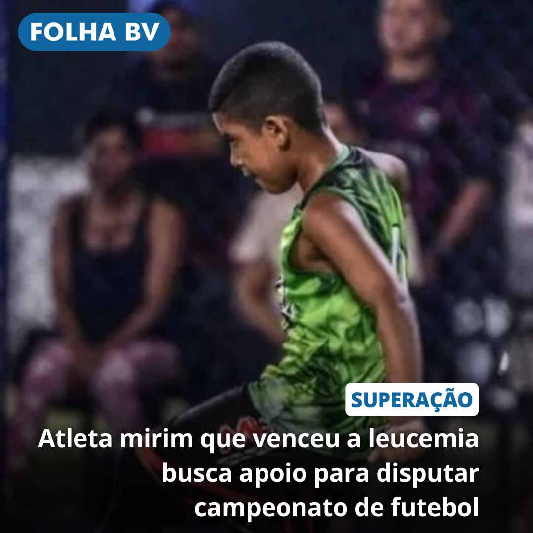 Atleta mirim que venceu a leucemia busca apoio para disputar campeonato de futebol