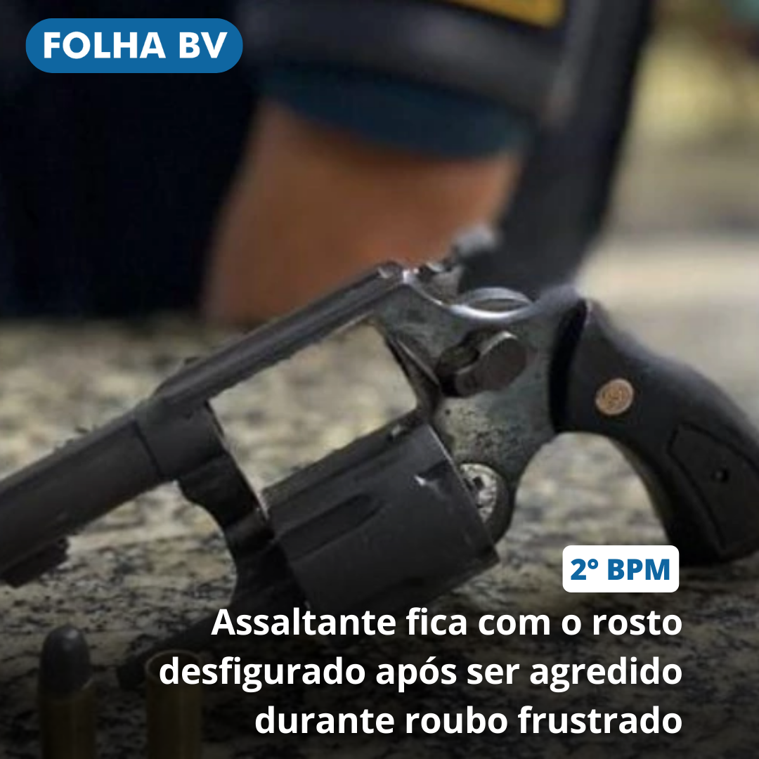 Assaltante fica com o rosto desfigurado após ser agredido durante roubo frustrado