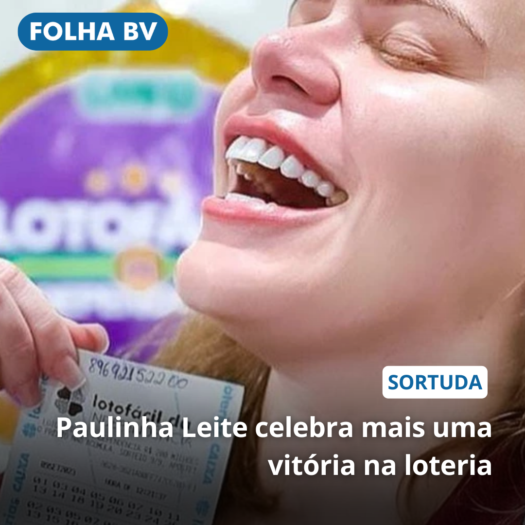 Paulinha Leite celebra mais uma vitória na loteria