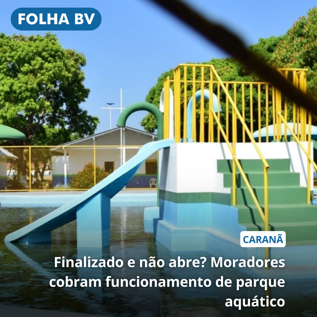 Finalizado e não abre? Moradores cobram funcionamento de parque aquático
