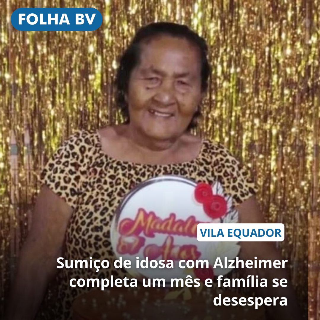 Sumiço de idosa com Alzheimer completa um mês e família se desespera