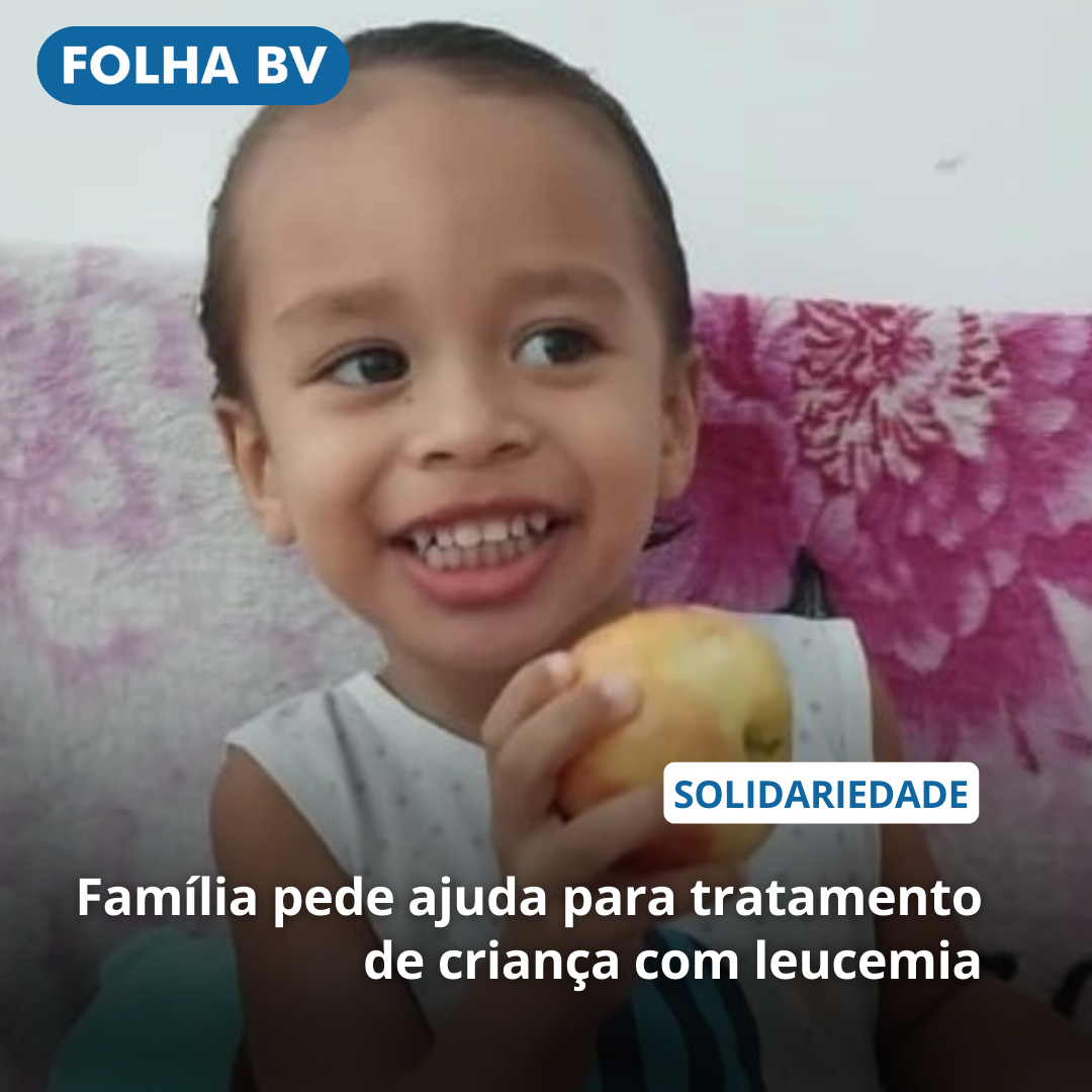 Família pede ajuda para tratamento de criança com leucemia