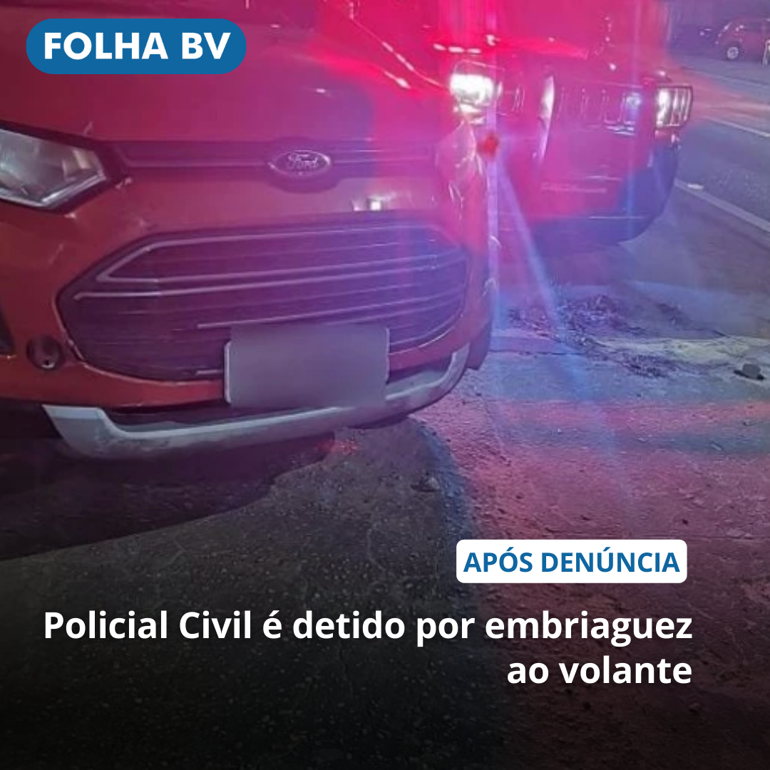Policial Civil é detido por embriaguez ao volante