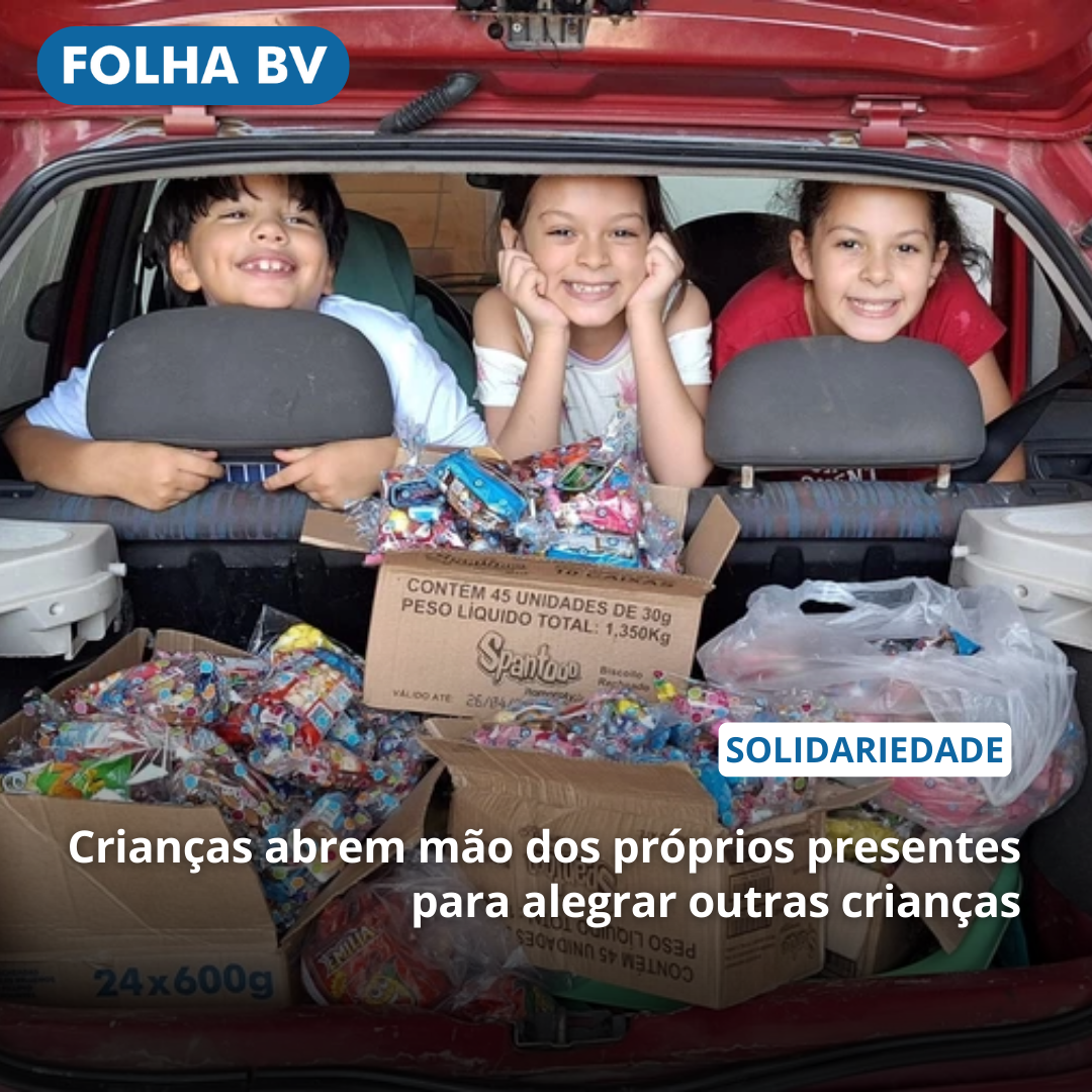 Crianças abrem mão dos próprios presentes para alegrar outras crianças 