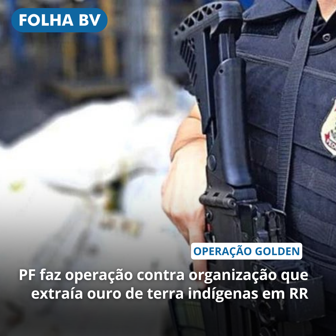 PF faz operação contra organização que extraía ouro de terra indígenas em RR