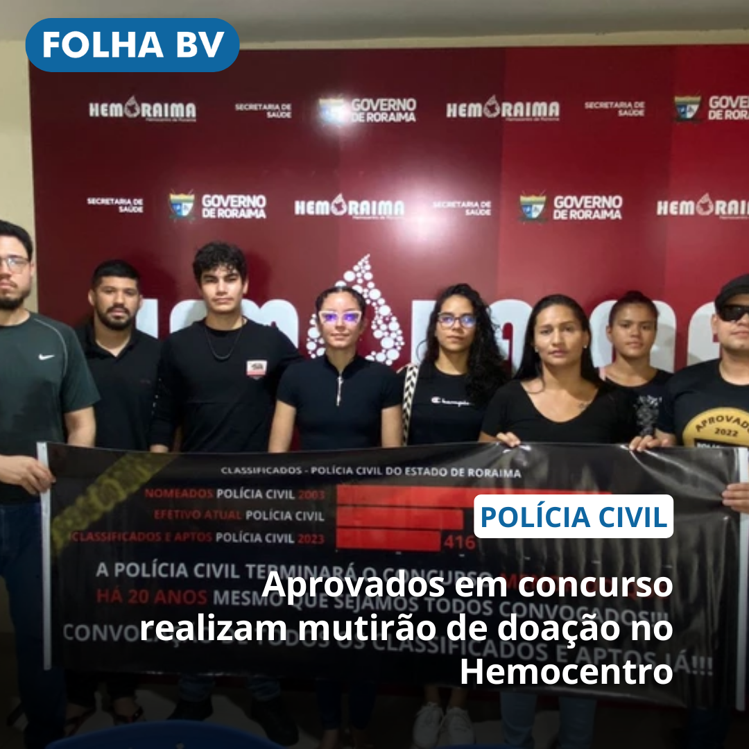 Aprovados em concurso realizam mutirão de doação no Hemocentro