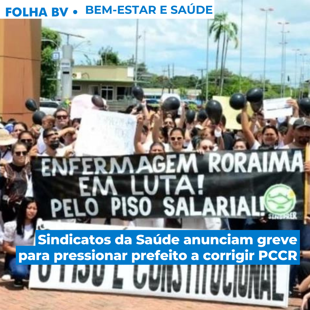 Sindicatos da Saúde anunciam greve para pressionar prefeito a corrigir PCCR