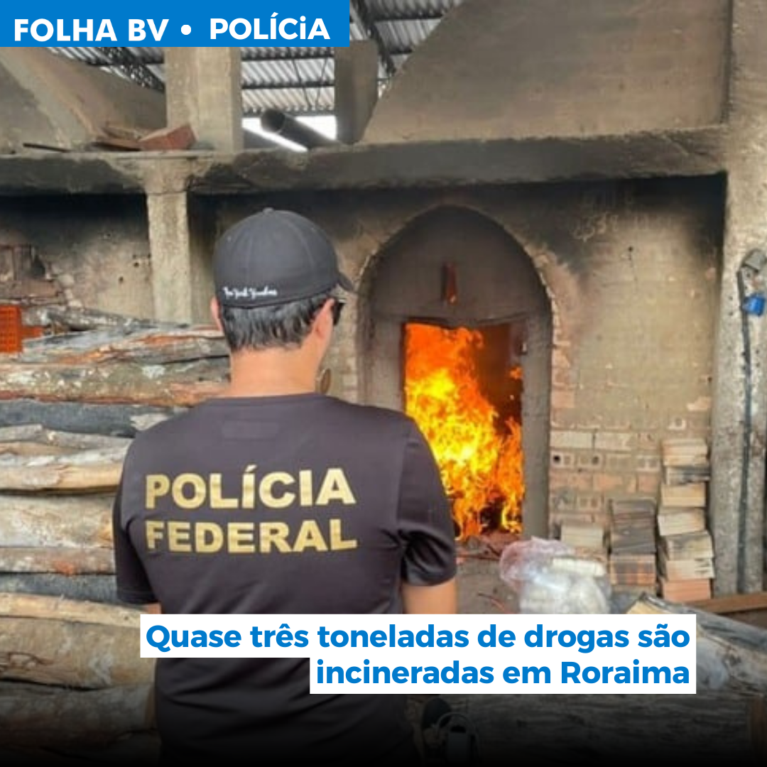 Quase três toneladas de drogas são incineradas em Roraima