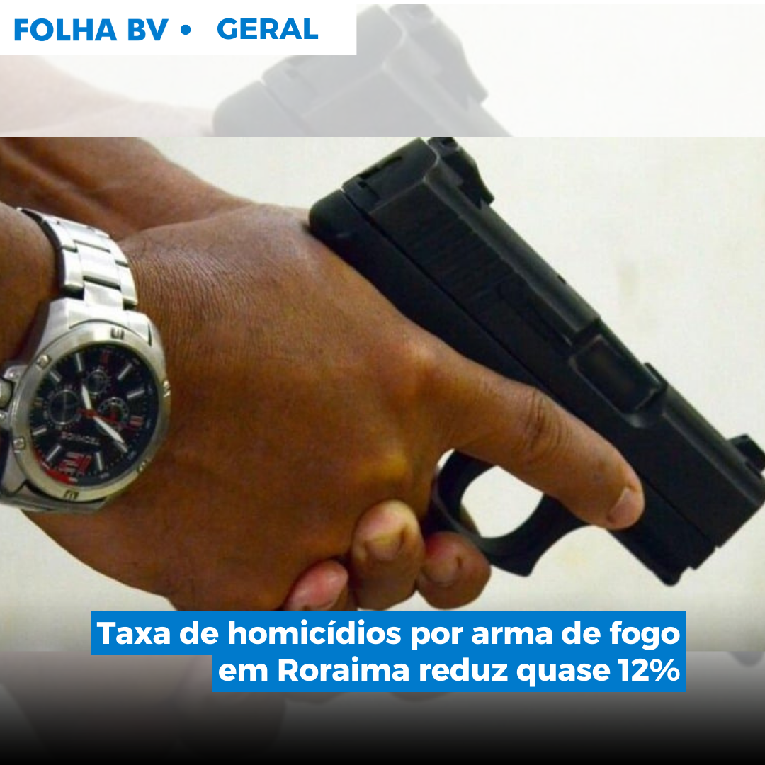 Taxa de homicídios por arma de fogo em Roraima reduz quase 12%
