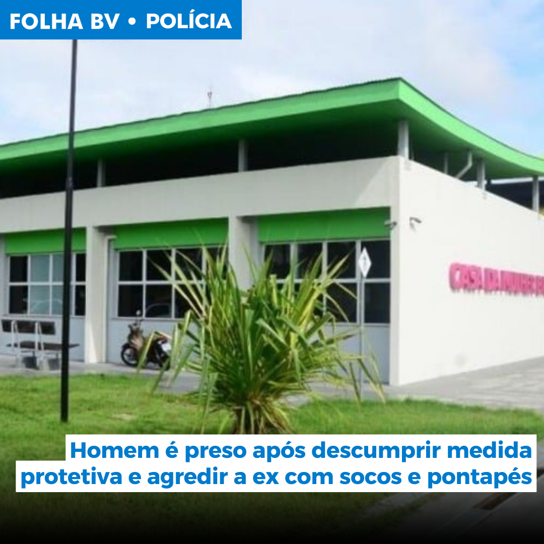 Homem é preso após descumprir medida protetiva e agredir a ex com socos e pontapés