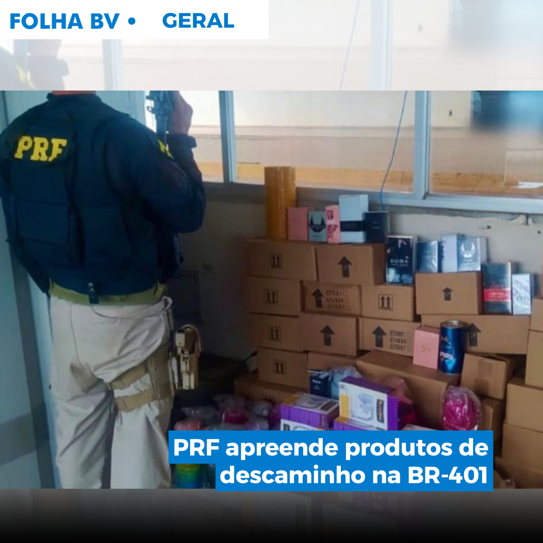 PRF apreende produtos de descaminho na BR-401
