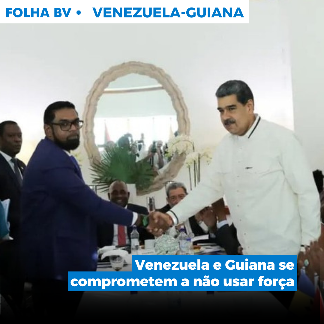 Venezuela e Guiana se comprometem a não usar força