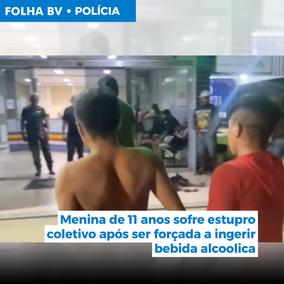 Menina de 11 anos sofre estupro coletivo após ser forçada a ingerir bebida alcoolica