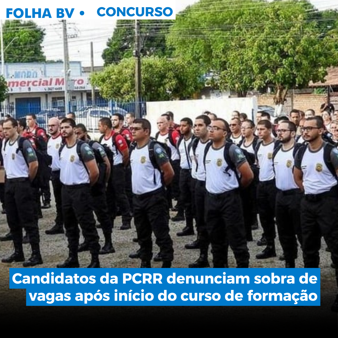 Candidatos da PCRR denunciam sobra de vagas após início do curso de formação