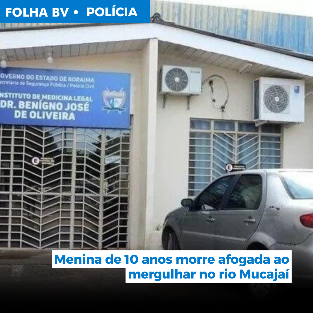 Menina de 10 anos morre afogada no rio Mucajaí 