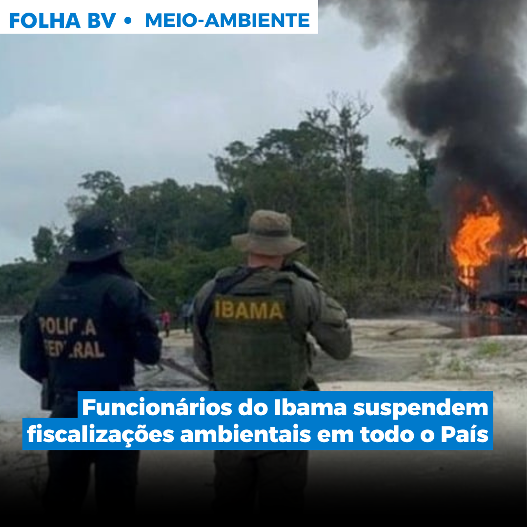 Funcionários do Ibama suspendem fiscalizações ambientais em todo o País