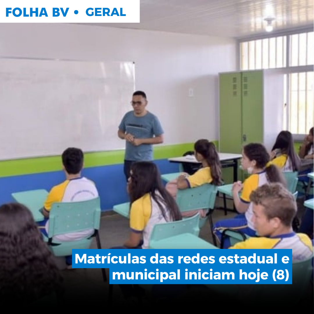 Matrículas das redes estadual e municipal iniciam hoje (8)