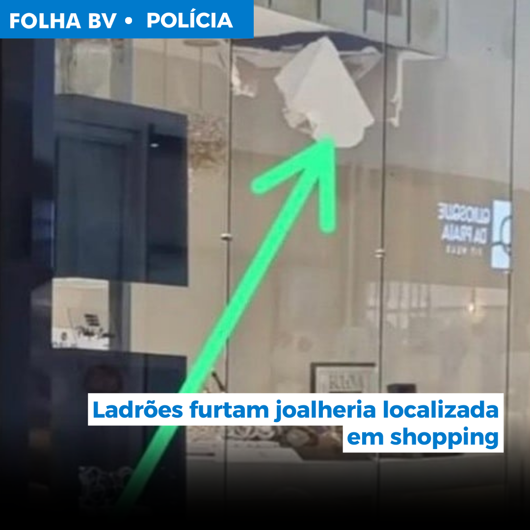 Ladrões furtam joalheria localizada em shopping
