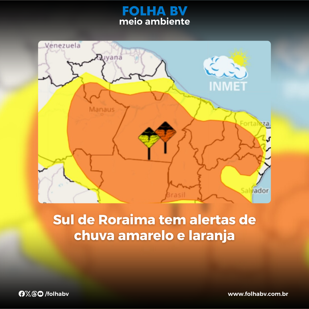 https://www.folhabv.com.br/cotidiano/meio-ambiente/sul-de-roraima-tem-alerta-amarelo-e-laranja-de-chuva/