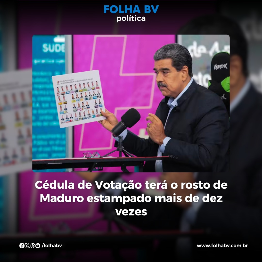 https://www.folhabv.com.br/politica/cedula-de-votacao-tera-o-rosto-de-maduro-estampado-mais-de-dez-vezes/