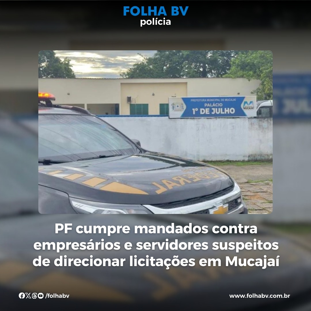 https://www.folhabv.com.br/policia/pf-cumpre-mandados-contra-empresarios-e-servidores-suspeitos-de-direcionar-licitacoes-em-mucajai/