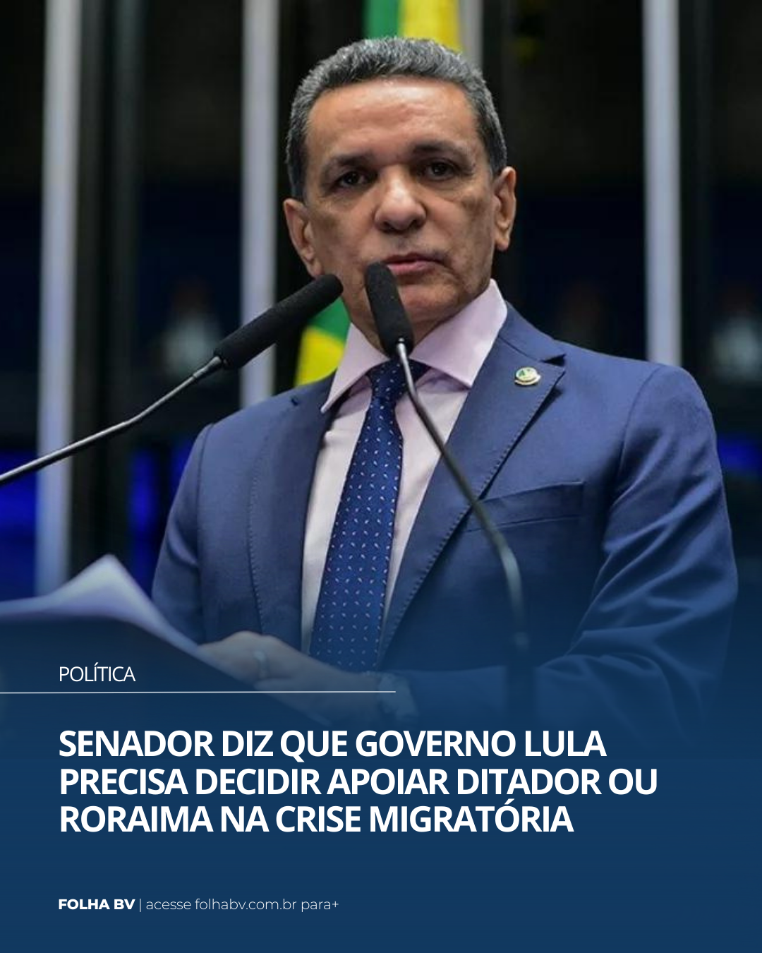https://www.folhabv.com.br/politica/senador-diz-que-governo-lula-precisa-decidir-apoiar-ditador-ou-roraima-na-crise-migratoria/