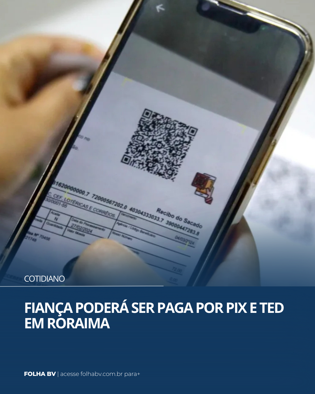 https://www.folhabv.com.br/cotidiano/fianca-podera-ser-paga-por-pix-e-ted-em-roraima/