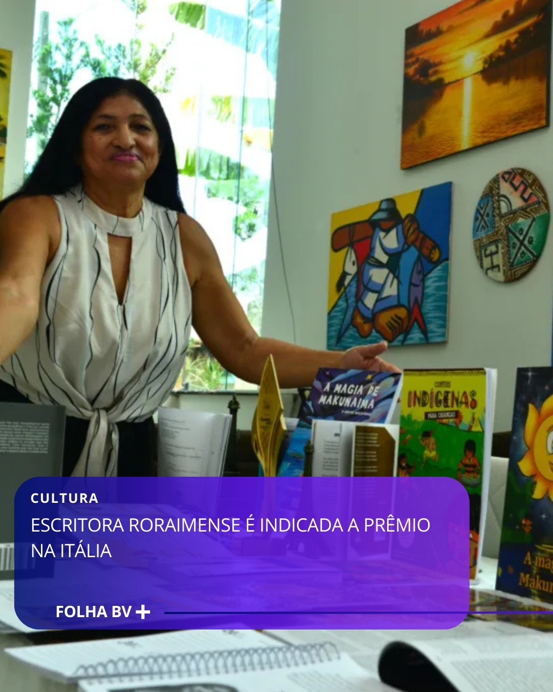 https://www.folhabv.com.br/variedades/cultura/escritora-roraimense-e-indicada-a-premio-na-italia/