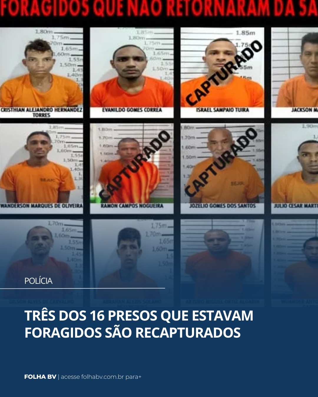 https://www.folhabv.com.br/policia/tres-foragidos-sao-recapturados-apos-saida-temporaria/