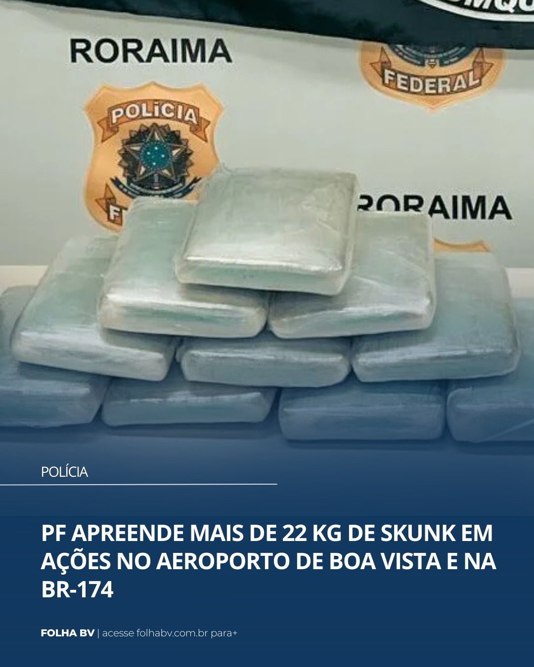 https://www.folhabv.com.br/policia/pf-apreende-mais-de-22-kg-de-skunk-em-acoes-no-aeroporto-de-boa-vista-e-na-br-174/