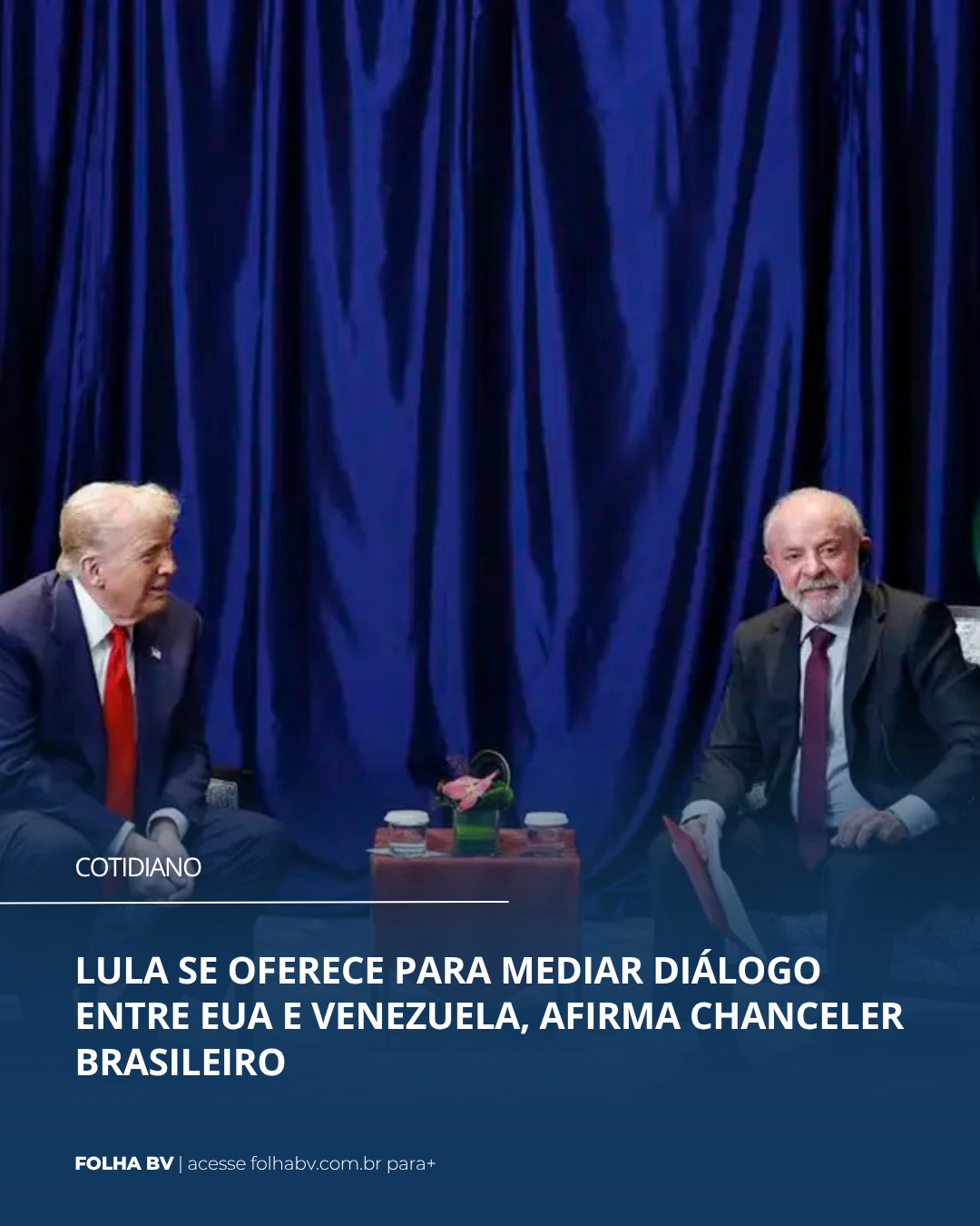 https://www.folhabv.com.br/cotidiano/lula-se-oferece-para-mediar-dialogo-entre-eua-e-venezuela-afirma-chanceler-brasileiro/