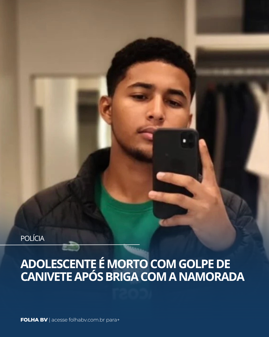 Adolescente é morto com golpe de canivete após briga com a namorada